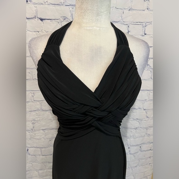 B. Darlin Black Halter Dress Y2K Size 3/4 - Picture 2 of 5